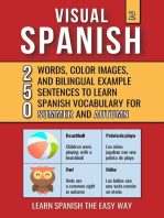 Visual Spanish 2 - Summer and Autumn - 250 Words, Images, and Examples Sentences to Learn Spanish Vocabulary