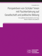 Perspektiven von Schüler*innen mit Fluchterfahrung auf Gesellschaft und politische Bildung: Eine qualitative Interviewstudie zu der Frage:  Welche Probleme sind politisch?