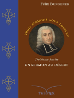 Un Sermon au Désert: Trois sermons sous Louis XV, troisième partie