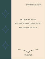 Introduction au Nouveau Testament: Les Épîtres de Paul