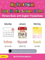 My First Polish Days, Months, Seasons & Time Picture Book with English Translations