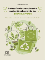 O desafio do crescimento sustentável através da economia verde: uma análise da aplicação do conceito no Estado de São Paulo
