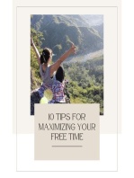 10 Tips for maximizing your free time