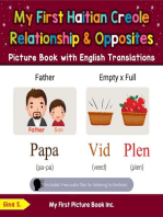 My First Haitian Creole Relationships & Opposites Picture Book with English Translations: Teach & Learn Basic Haitian Creole words for Children, #11