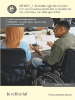 Metodología de empleo con apoyo en la inserción sociolaboral de personas con discapacidad. SSCG0109