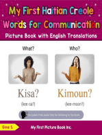 My First Haitian Creole Words for Communication Picture Book with English Translations