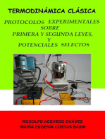 Termodinámica clásica. Protocolos experimentales sobre primera y segunda leyes, y sobre potenciales selectos