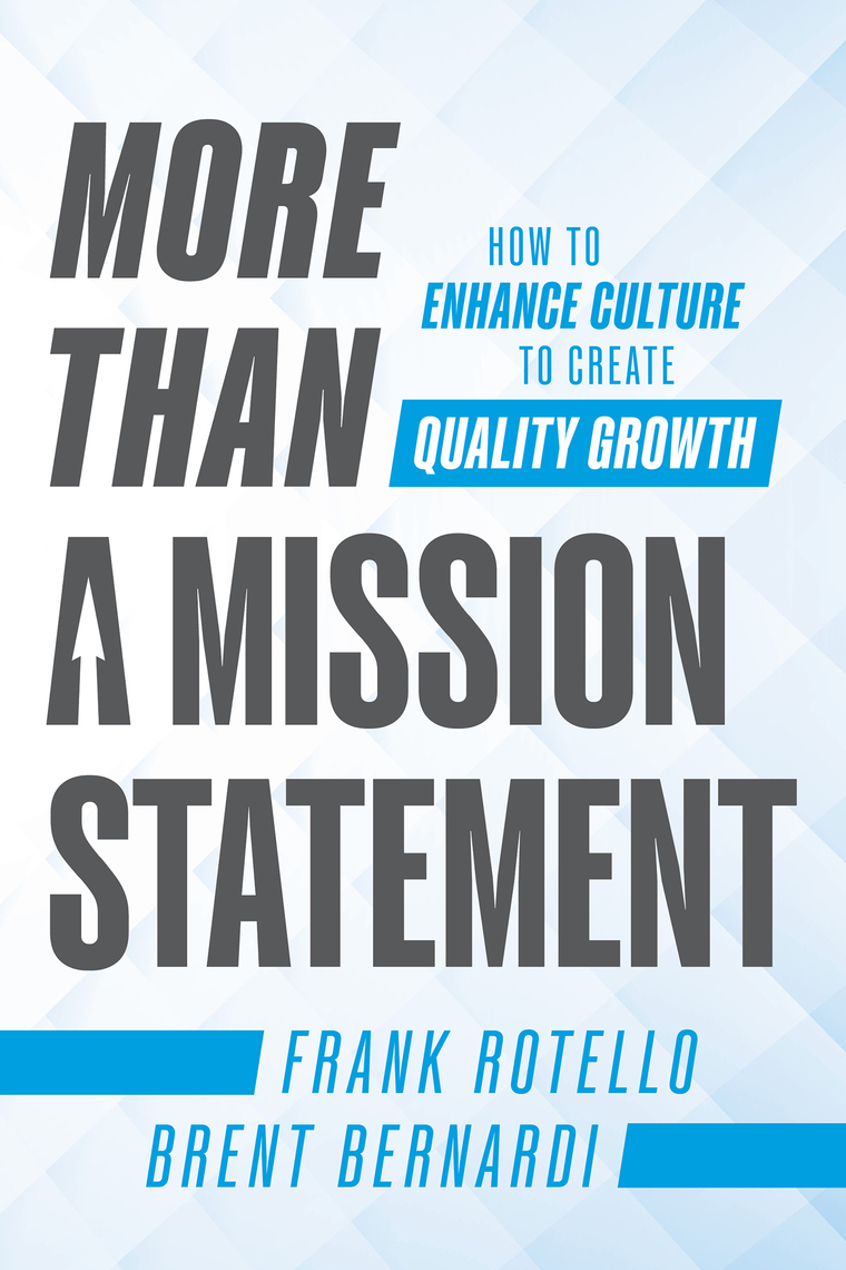 More Than a Mission Statement by Frank Rotello, Brent Bernardi (Ebook ...