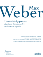 Universidad y política: Escritos y discursos sobre la educación superior