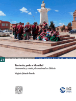Territorio, poder e identidad. Autonomías y estado plurinacional en Bolivia