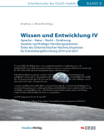 Wissen und Entwicklung IV: Sprache – Natur – Recht – Ernährung. Aspekte nachhaltiger Handlungsoptionen. Texte des Österreichischen Nachwuchspreises für Entwicklungsforschung 2019 und 2021