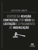 Efeitos da revisão contratual por vício na licitação e o pagamento de indenização