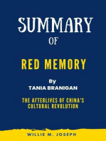 Summary of Red Memory By Tania Branigan: The Afterlives of China's Cultural Revolution