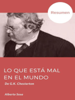 Lo Que Está Mal en el Mundo, de G.K. Chesterton. Resumen