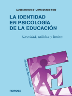 La identidad en Psicología de la Educación: Necesidad, utilidad y límites