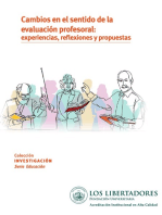 Cambios en el sentido de la evaluación profesoral: experiencias, reflexiones y propuestas