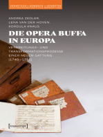 Die Opera buffa in Europa: Verbreitungs- und Transformationsprozesse einer neuen Gattung (1740-1765)