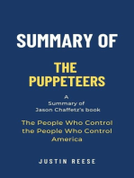 Summary of The Puppeteers by Jason Chaffetz:The People Who Control the People Who Control America