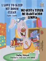 I Love to Keep My Room Clean Me gusta tener mi habitación limpia (English Spanish): English Spanish Bilingual children's book