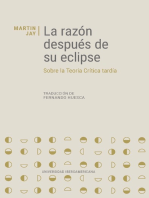 La razón después de su eclipse: Sobre la Teoría Crítica tardía