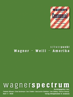 wagnerspectrum: Schwerpunkt: Wagner - Weill - Amerika