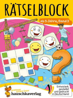 Rätselblock ab 5 Jahre - Band 3: Bunter Rätselspaß für die Vorschule - Labyrinth, Suchbilder, knobeln und logisches Denken fördern