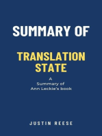 Summary of Translation State by Ann Leckie