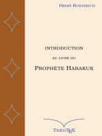 Introduction au livre du prophète Habakuk