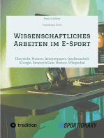 Wissenschaftliches Arbeiten im E-Sport: Übersicht, Nutzen, Beispielpaper, Quellenarbeit (Google, ResearchGate,  Nomos, Wikipedia)