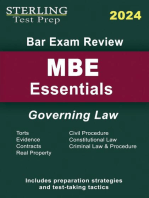 Sterling Bar Exam Review MBE Essentials: Governing Law Outlines