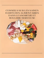 Conseils sur les saines habitudes alimentaires dans leAnorexie et boulimie nerveuse