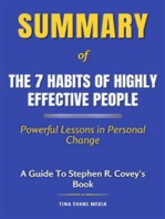 Summary of The 7 Habits of Highly Effective People: Powerful Lessons in Personal Change | A Guide To Stephen R. Covey's Book