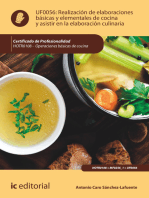 Realización de elaboraciones básicas y elementales de cocina y asistir en la elaboración culinaria. HOTR0108