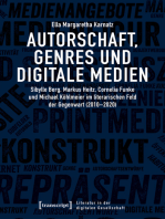 Autorschaft, Genres und digitale Medien