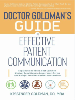 Dr. Goldman's Guide to Effective Patient Communication