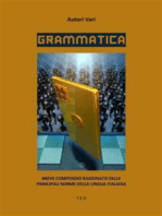 Grammatica: Breve compendio ragionato delle principali norme della lingua italiana