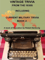 Vintage Trivia From the 1930s Including Current Military Trivia