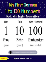 My First German 1 to 100 Numbers Book with English Translations
