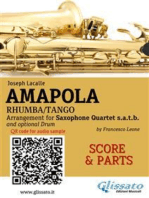 Amapola for Saxophone Quartet (score and parts)