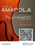 Amapola - Cello Quartet (score and parts)