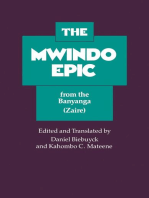 The Mwindo Epic from the Banyanga