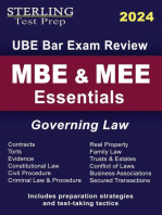 MBE & MEE Essentials: Governing Law for UBE Bar Exam Review