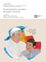 El pensamiento educativo del papa Francisco: Educar, elegir la vida: propuesta para tiempos difíciles