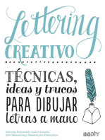 Lettering creativo: Técnicas, ideas y trucos para dibujar letras a mano