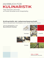 Kulinaristik als Lebenswissenschaft: Neue disziplinäre Konzepte zum Kulturthema Essen