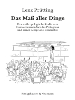 Das Maß aller Dinge: Eine anthropologische Studie zum Homo-mensura-Satz des Protagoras und seiner Rezeptions-Geschichte