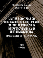 Limites e controle do negociado sobre o legislado em face do princípio da intervenção mínima na autonomia coletiva:  efeitos da Lei nº 13.467, de 2017