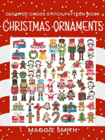 Christmas Ornaments Counted Cross Stitch Pattern Book