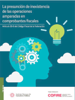 La presunción de inexistencia de las operaciones amparadas en comprobantes fiscales