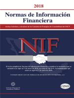 Normas de Información Financiera 2018